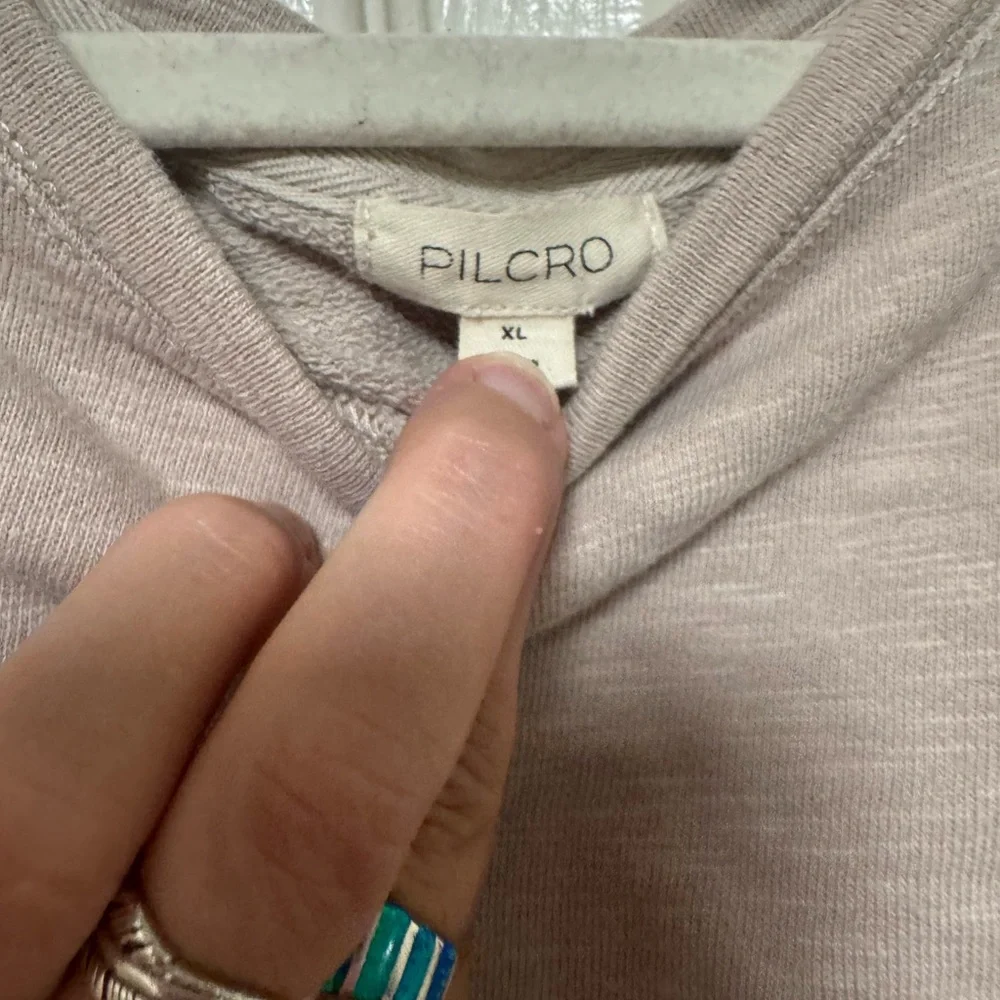 Anthropologie Women’s Pilcro Faux Leather Corset Sweater - Picture 8 of 15